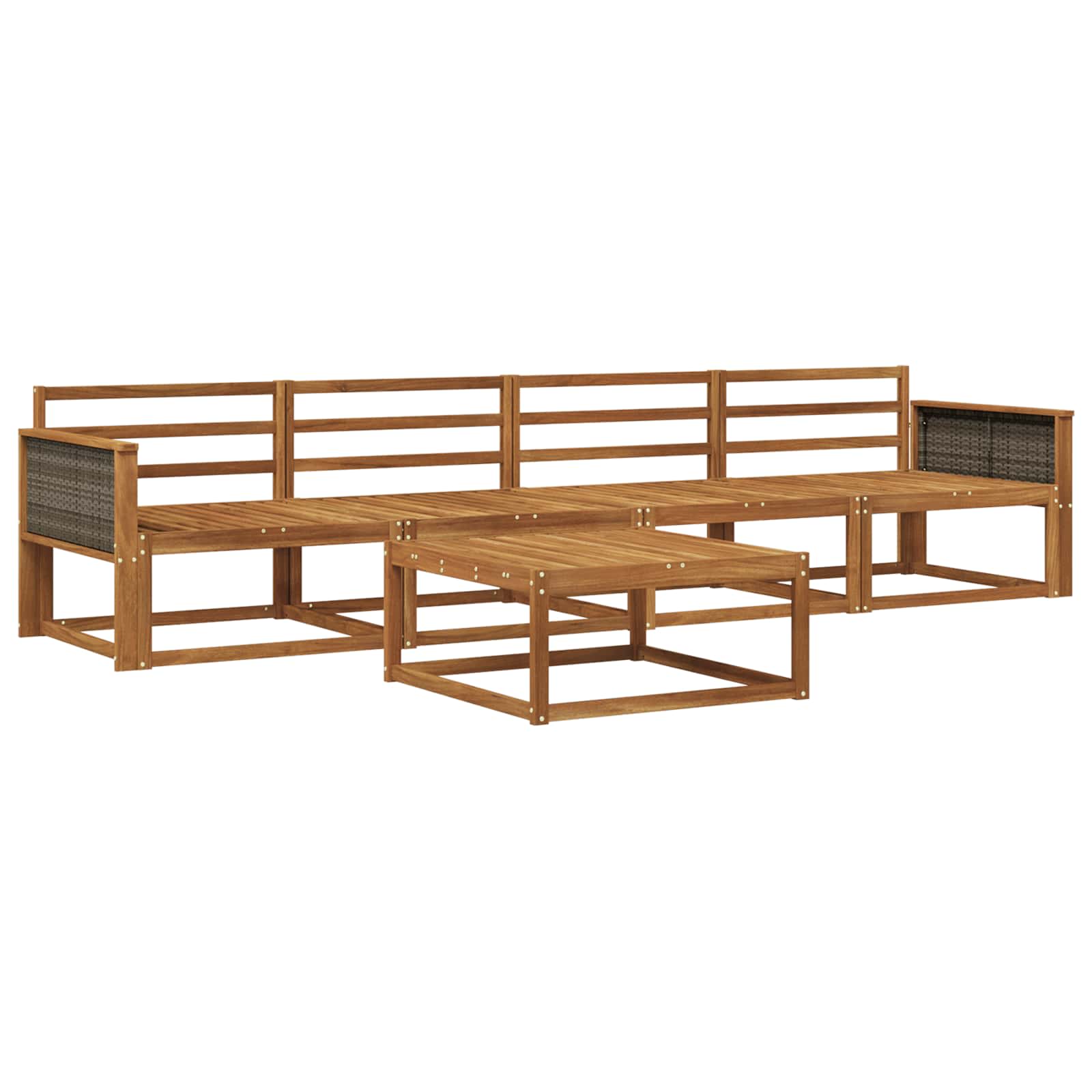 Set di divani da esterno 5 pcs Naturale | homemem39