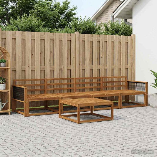 Set di divani da esterno 5 pcs Naturale | homemem39