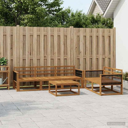 Set di divani da esterno 6 pcs Naturale | homemem39