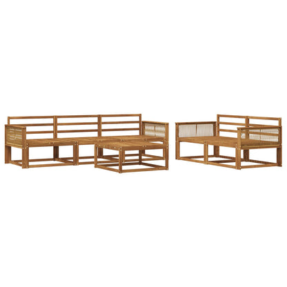 Set di divani da esterno 6 pcs Naturale