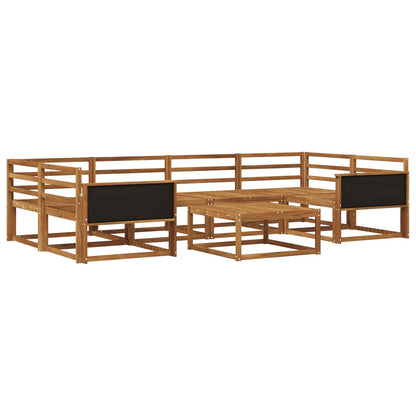 Set di divani da esterno 7 pcs Naturale | homemem39