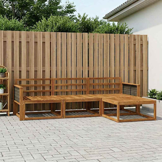 Set di divani da esterno 4 pcs Naturale | homemem39