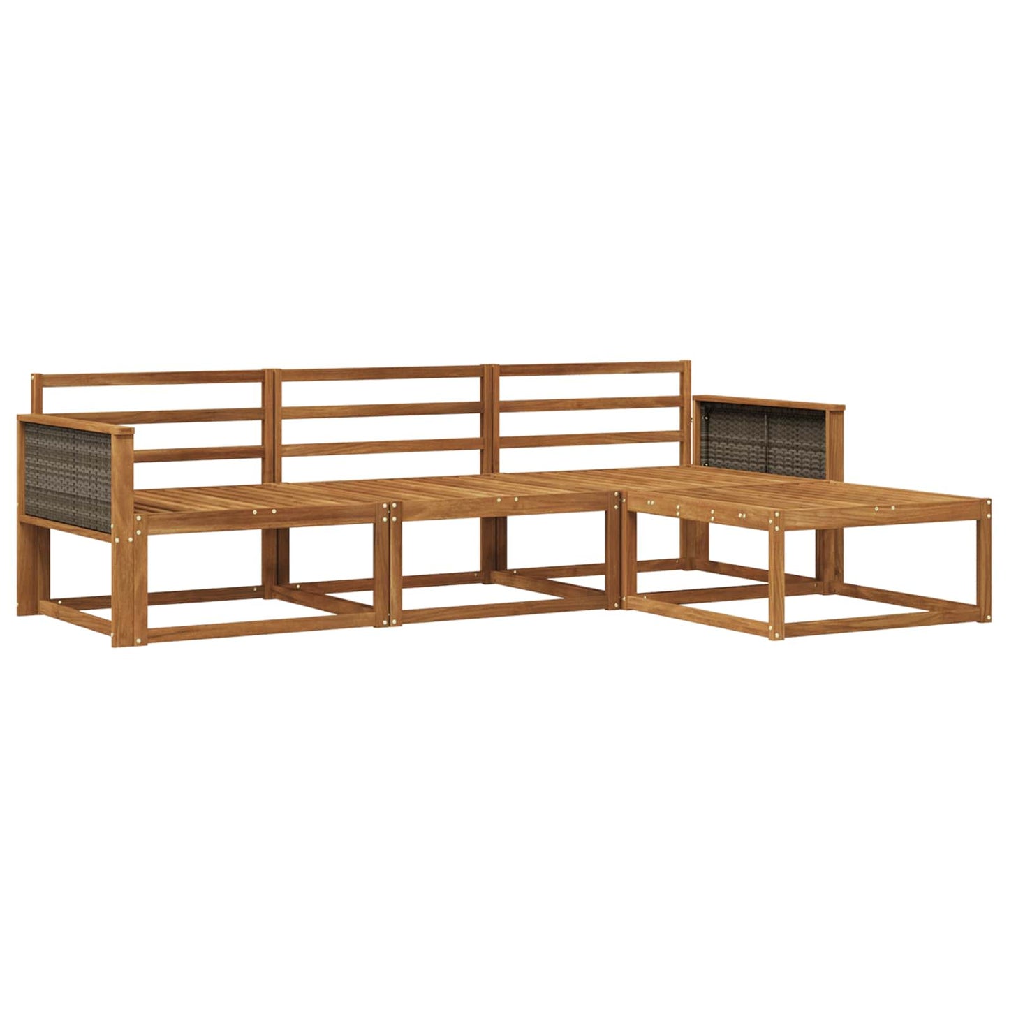 Set di divani da esterno 4 pcs Naturale | homemem39