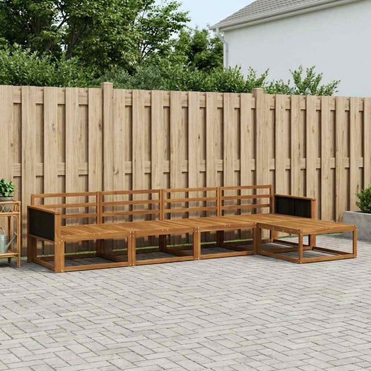 Set di divani da esterno 5 pcs Naturale