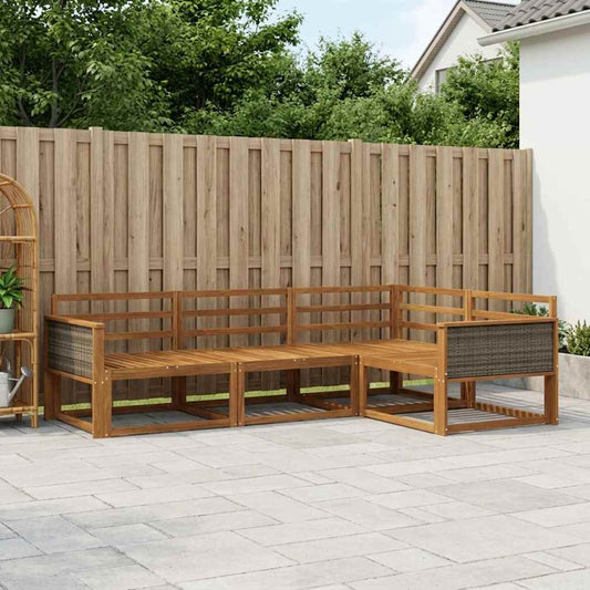 Set di divani da esterno 4 pcs Naturale | homemem39