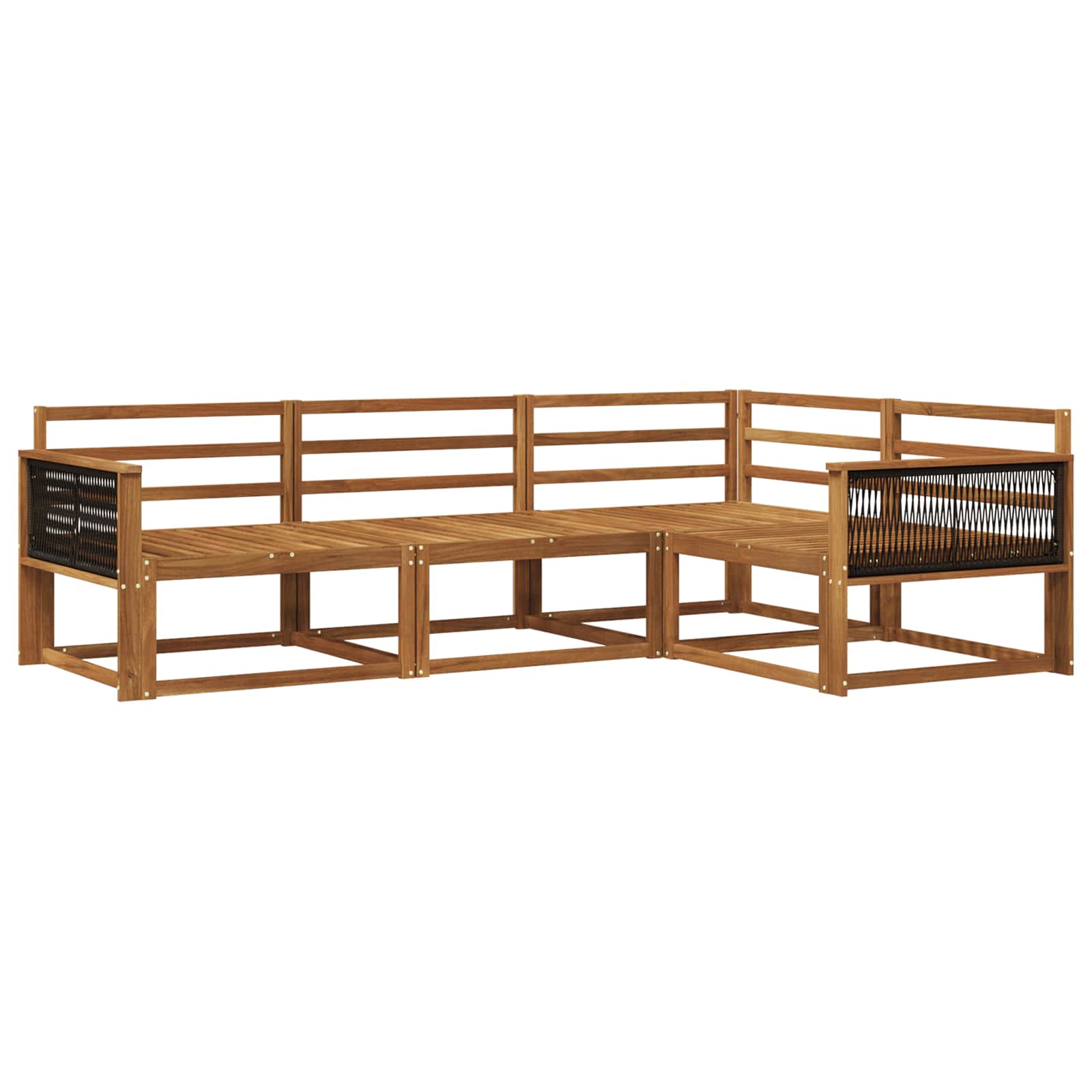 Set di divani da esterno 4 pcs Naturale | homemem39