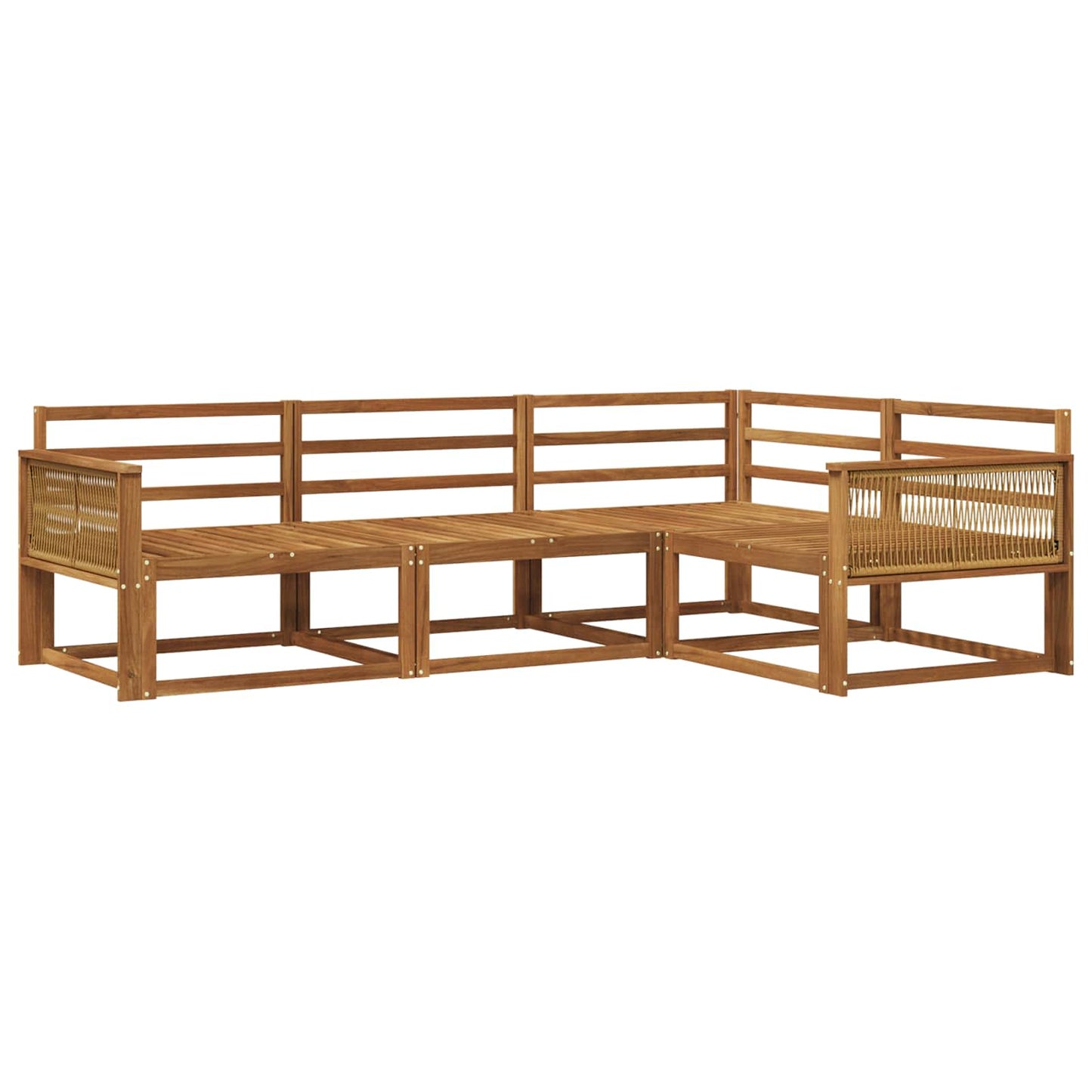 Set di divani da esterno 4 pcs Naturale | homemem39