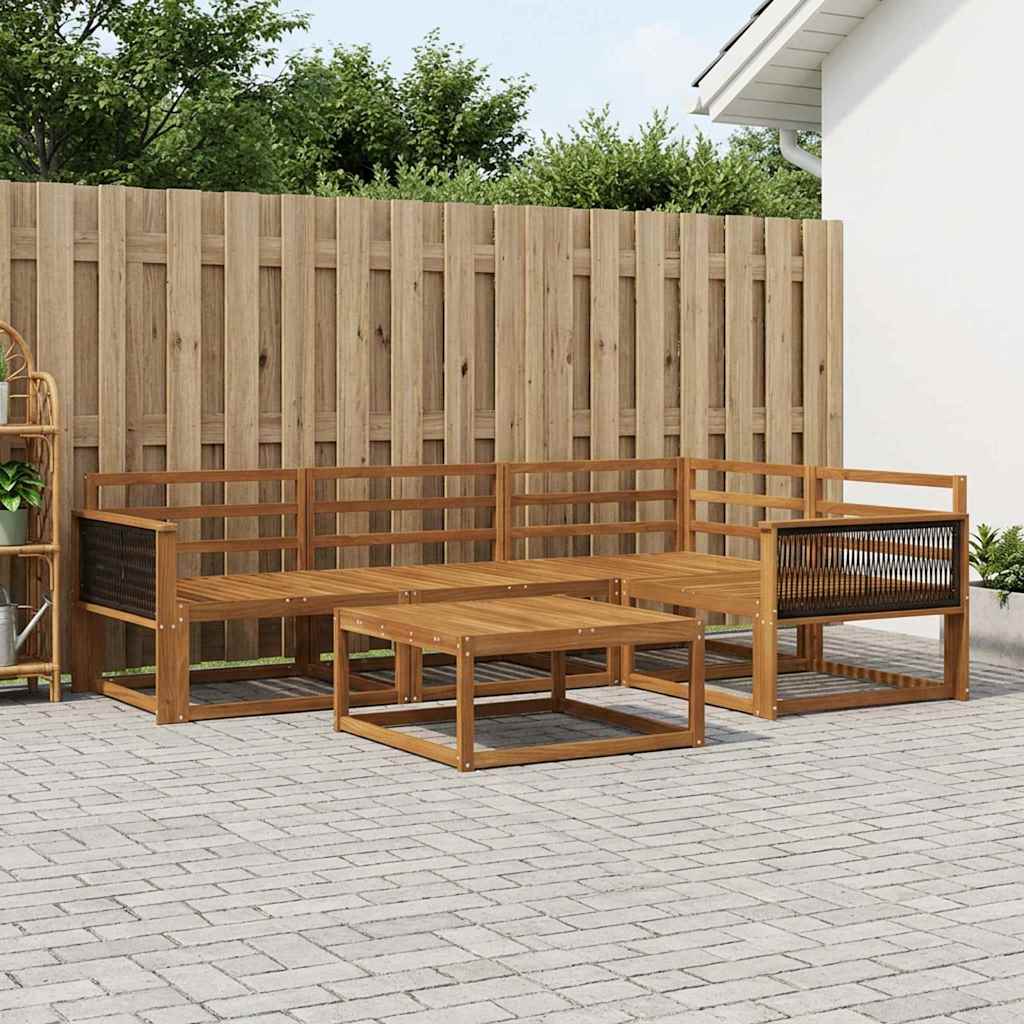 Set di divani da esterno 5 pcs Naturale | homemem39