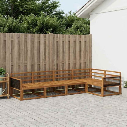Set di divani da esterno 5 pcs Naturale | homemem39