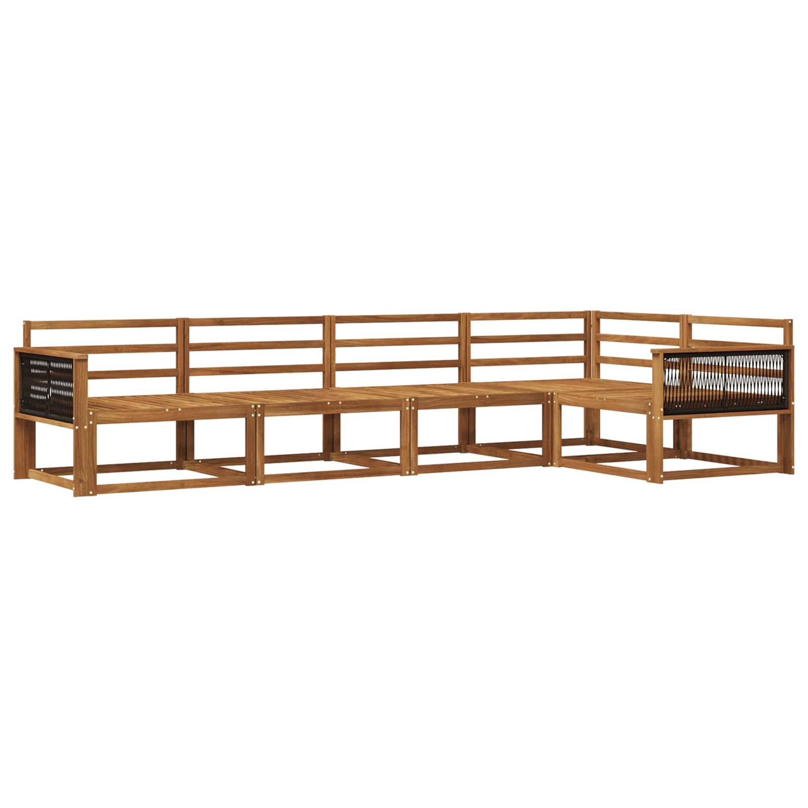 Set di divani da esterno 5 pcs Naturale | homemem39