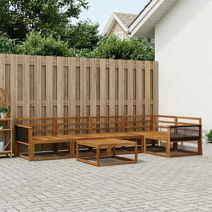 Set di divani da esterno 6 pcs Naturale