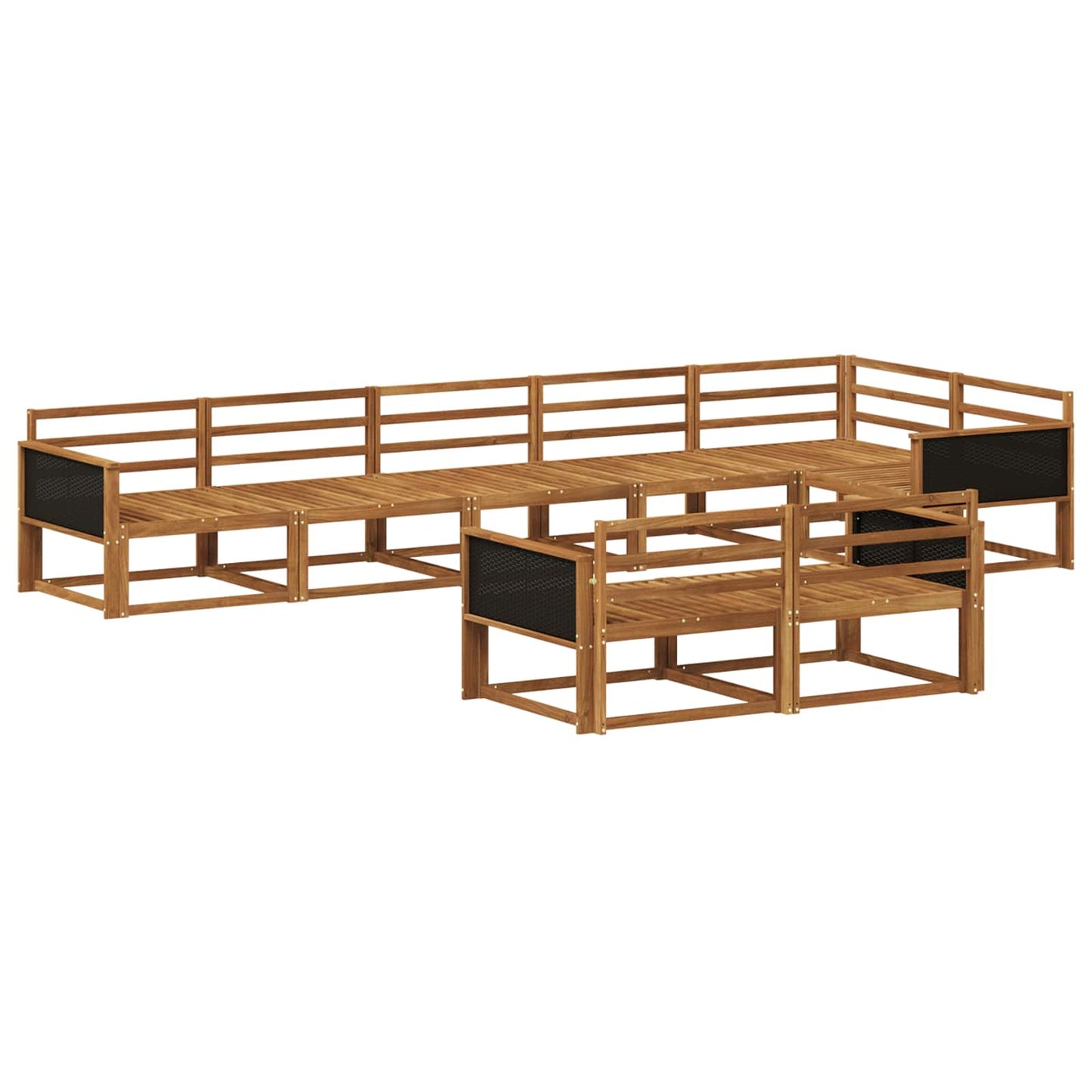 Set di divani da esterno 8 pcs Naturale | homemem39