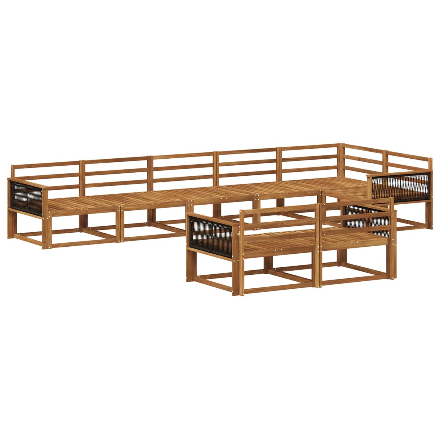Set di divani da esterno 8 pcs Naturale | homemem39
