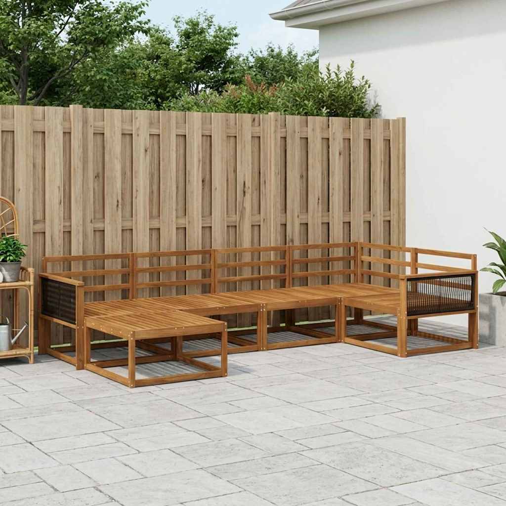 Set di divani da esterno 6 pcs Naturale | homemem39