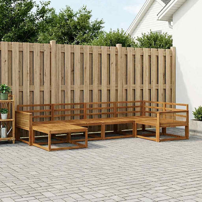 Set di divani da esterno 6 pcs Naturale