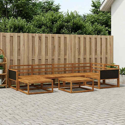 Set di divani da esterno 7 pcs Naturale