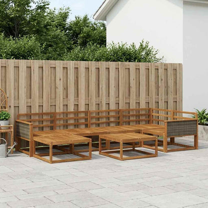 Set di divani da esterno 7 pcs Naturale | homemem39