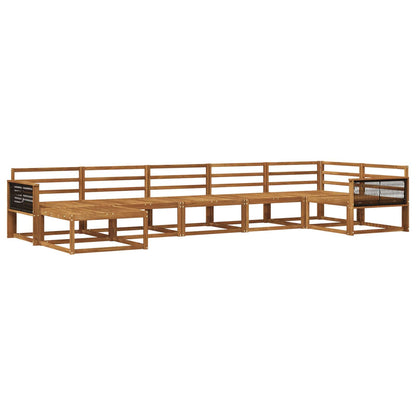 Set di divani da esterno 7 pcs Naturale | homemem39