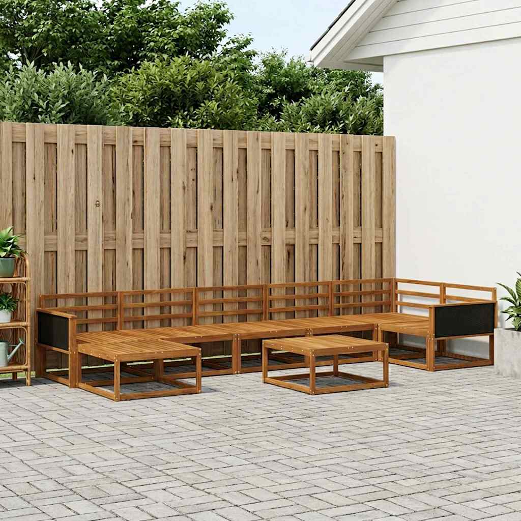 Set di divani da esterno 8 pcs Naturale | homemem39