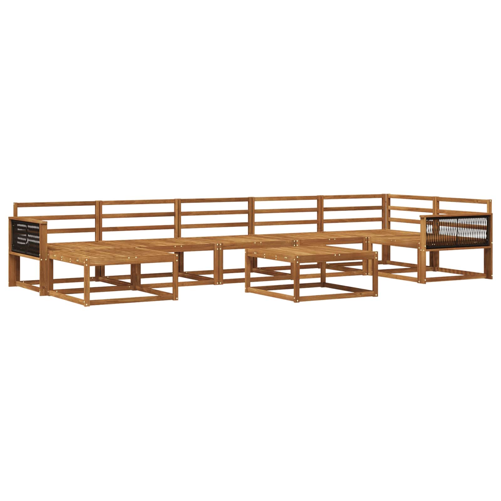 Set di divani da esterno 8 pcs Naturale | homemem39
