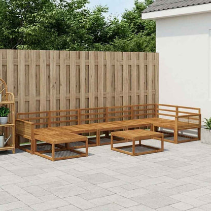 Set di divani da esterno 8 pcs Naturale | homemem39