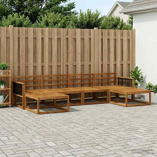 Set di divani da esterno 6 pcs Naturale