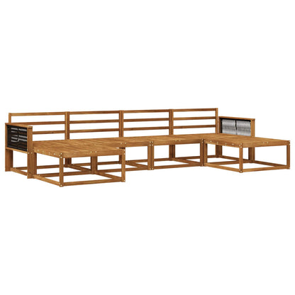 Set di divani da esterno 6 pcs Naturale