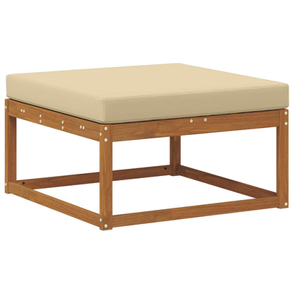 Set di divani da esterno con cuscino 6 pcs Naturale e Beige