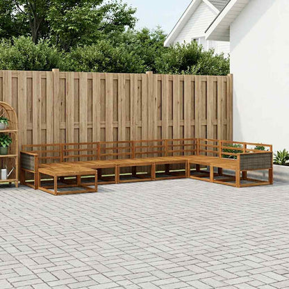 Set di divani da esterno 8 pcs Naturale | homemem39
