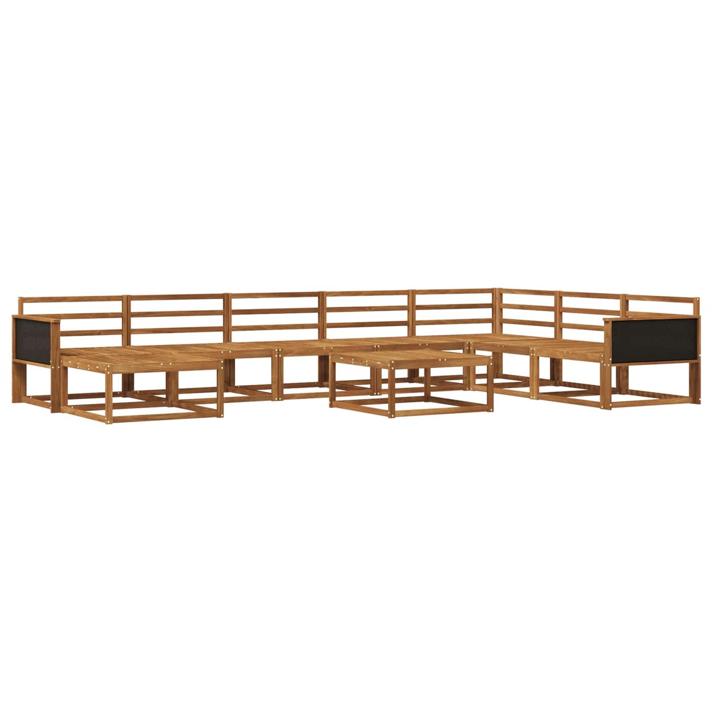 Set di divani da esterno 9 pcs Naturale | homemem39