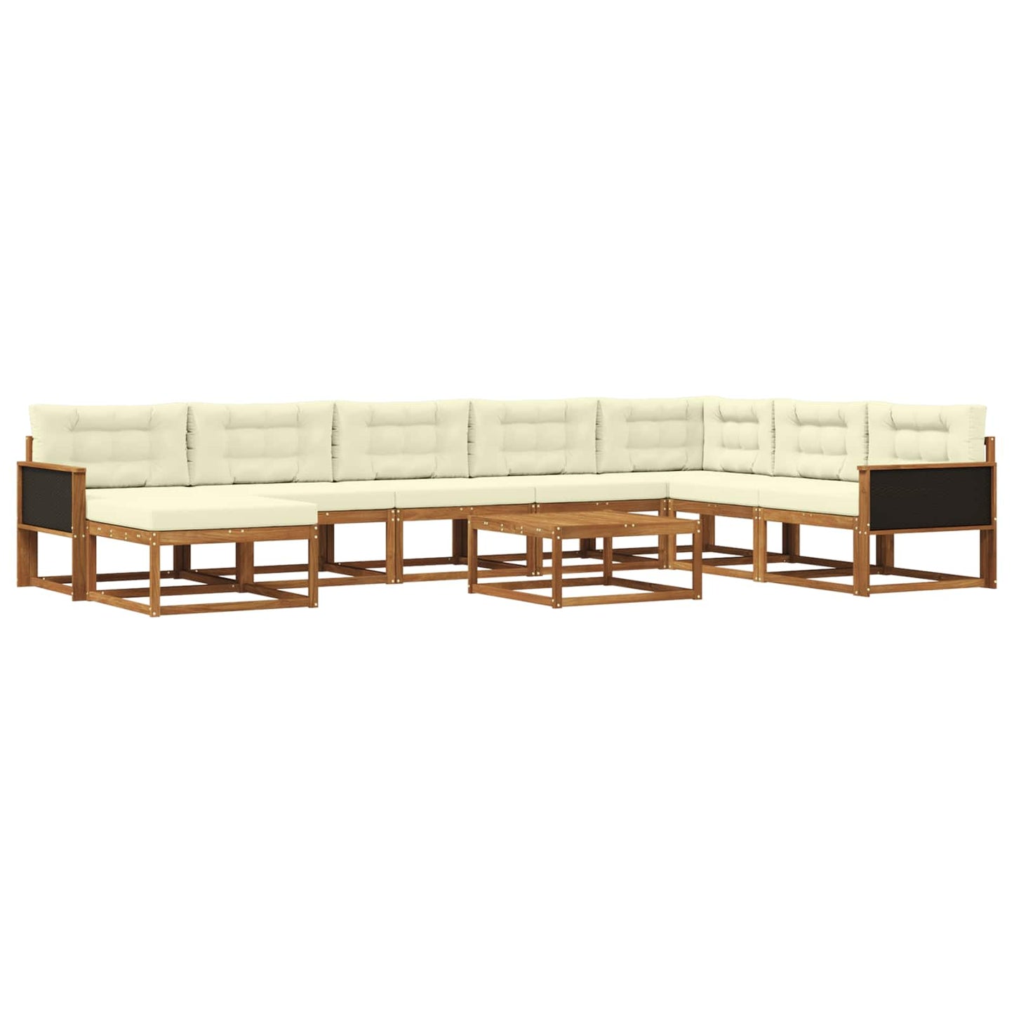 Set di divani da esterno 9 pcs Legno di Acacia Massello | homemem39