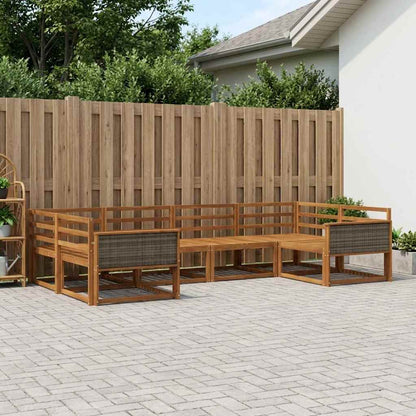 Set di divani da esterno 6 pcs Naturale | homemem39