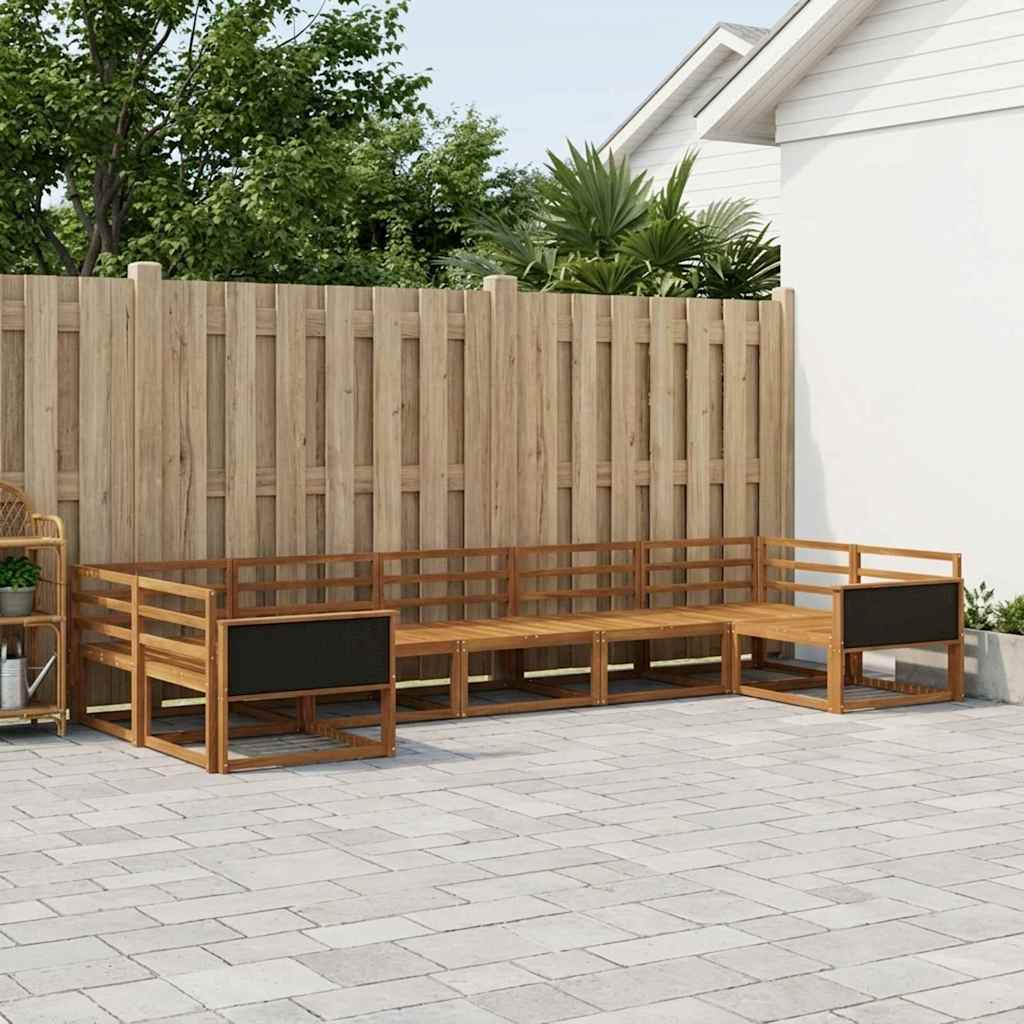 Set di divani da esterno 7 pcs Naturale | homemem39