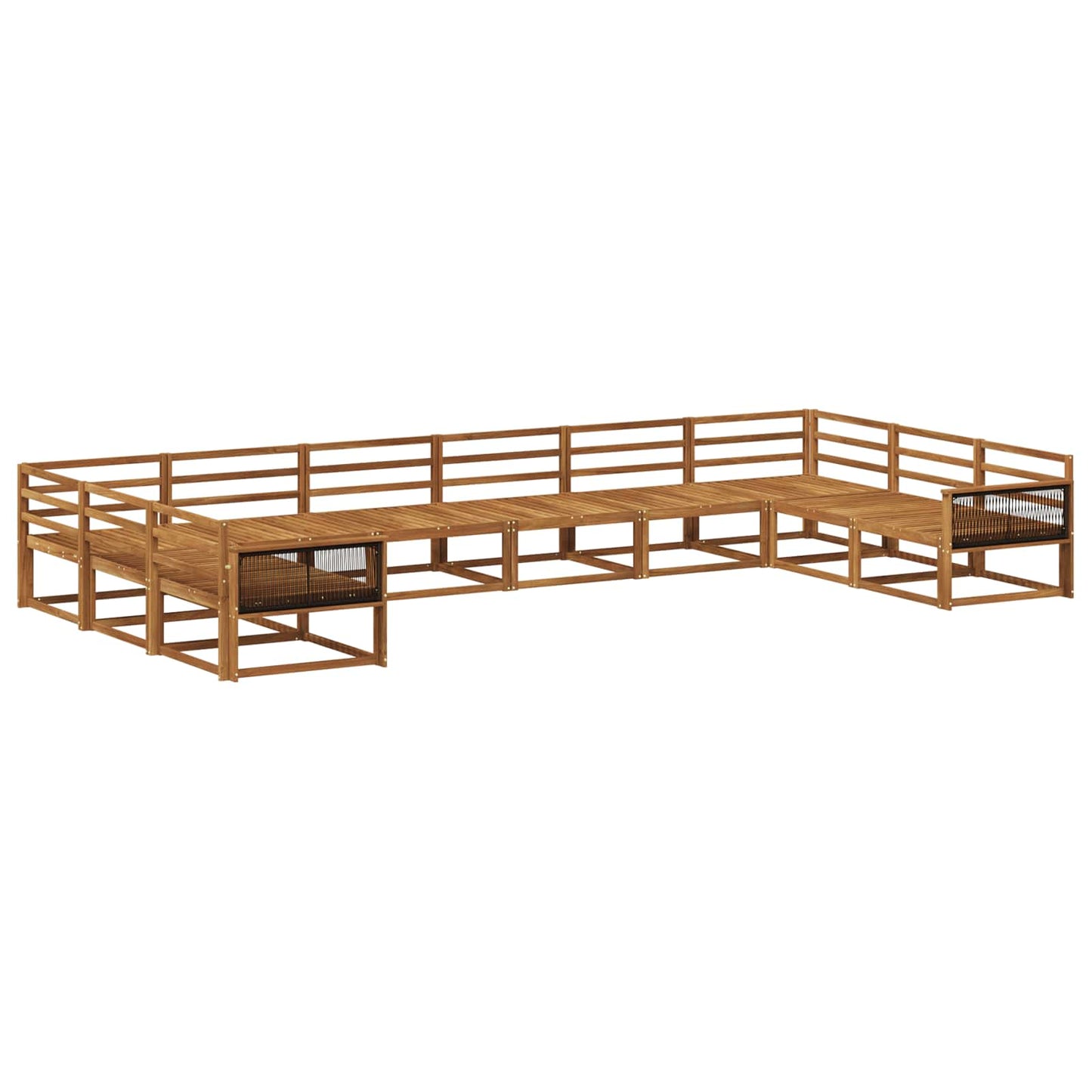 Set di divani da esterno 10 pcs Naturale | homemem39
