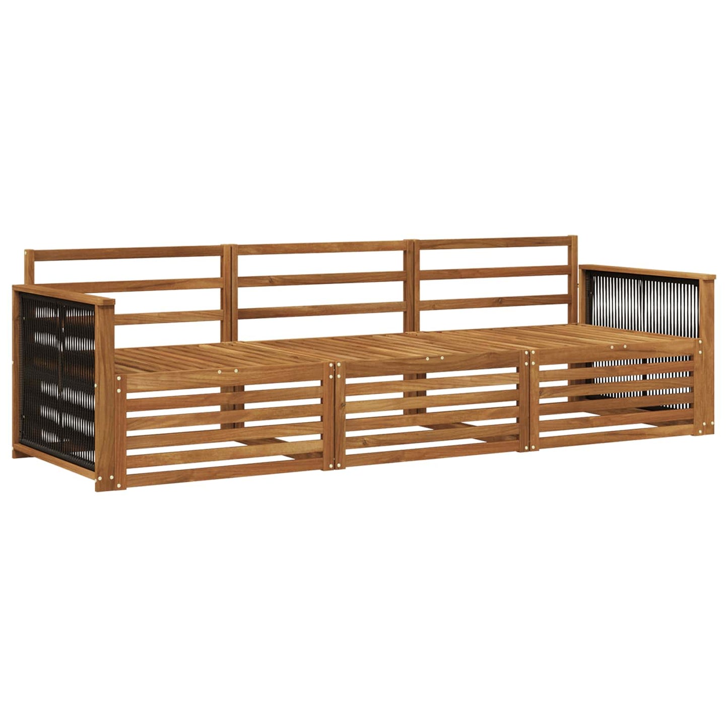 Set di divani da esterno 3 pcs Naturale | homemem39