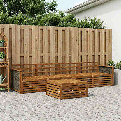 Set di divani da esterno 5 pcs Naturale | homemem39