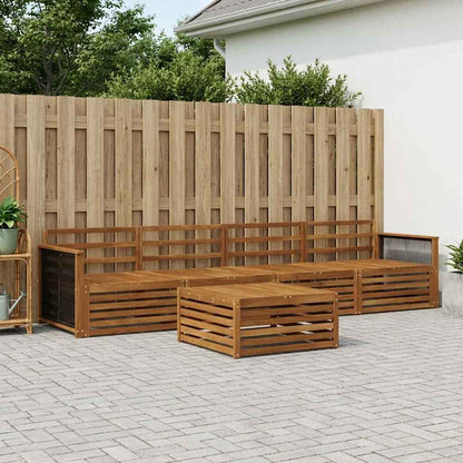 Set di divani da esterno 5 pcs Naturale | homemem39