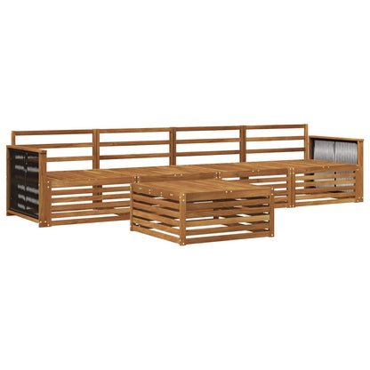 Set di divani da esterno 5 pcs Naturale | homemem39