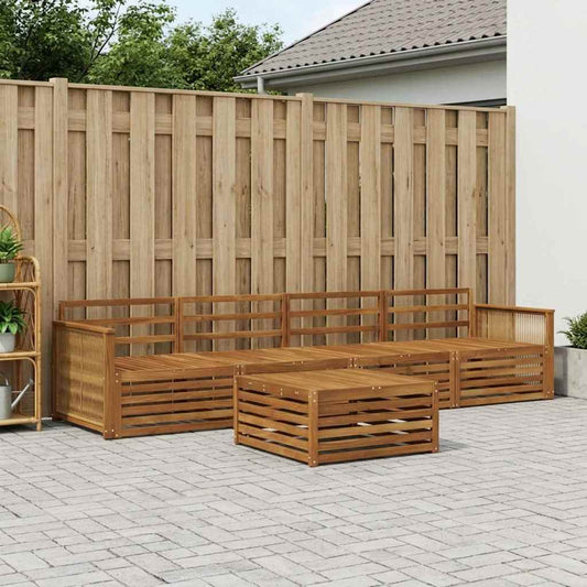 Set di divani da esterno 5 pcs Naturale | homemem39