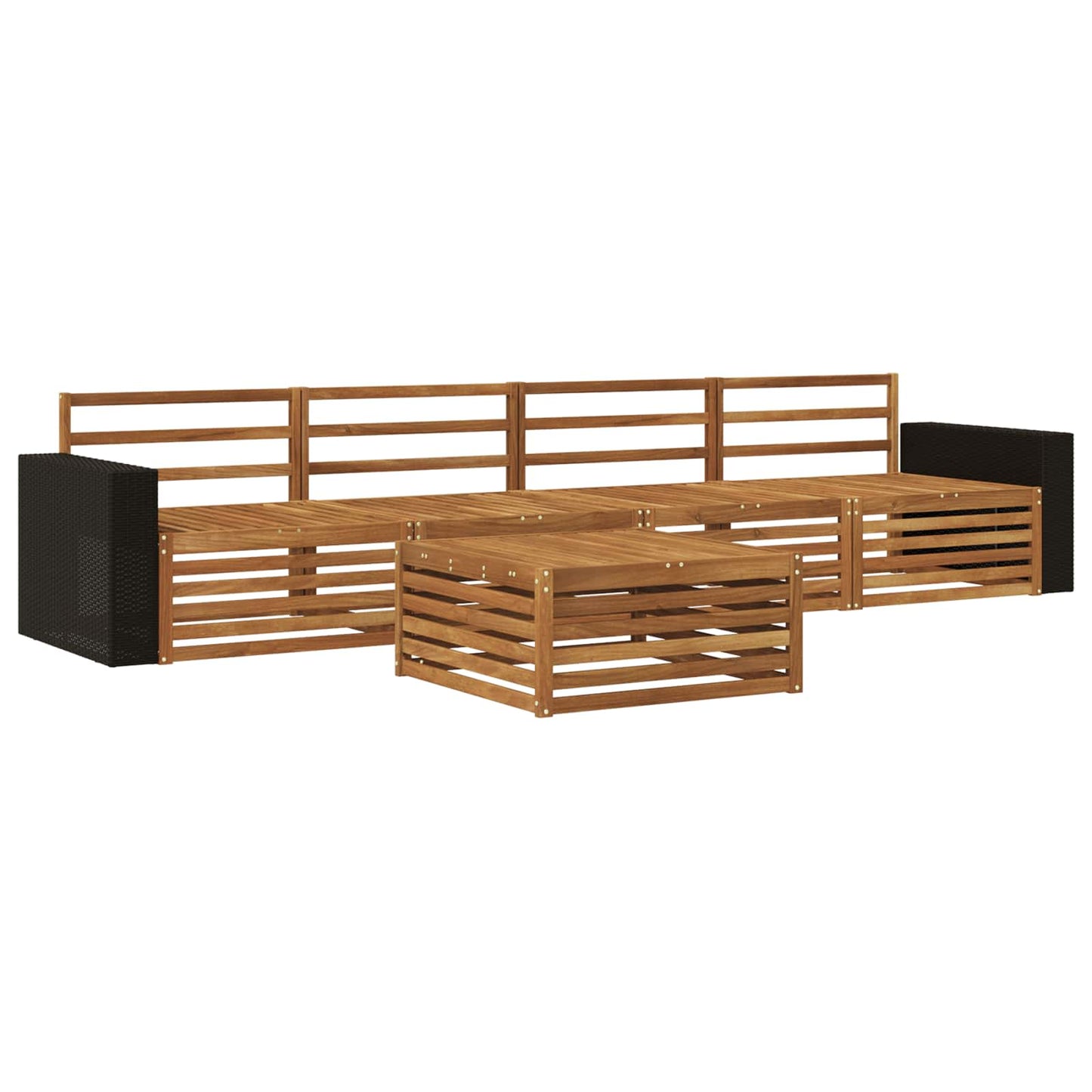 Set di divani da esterno 5 pcs Naturale | homemem39