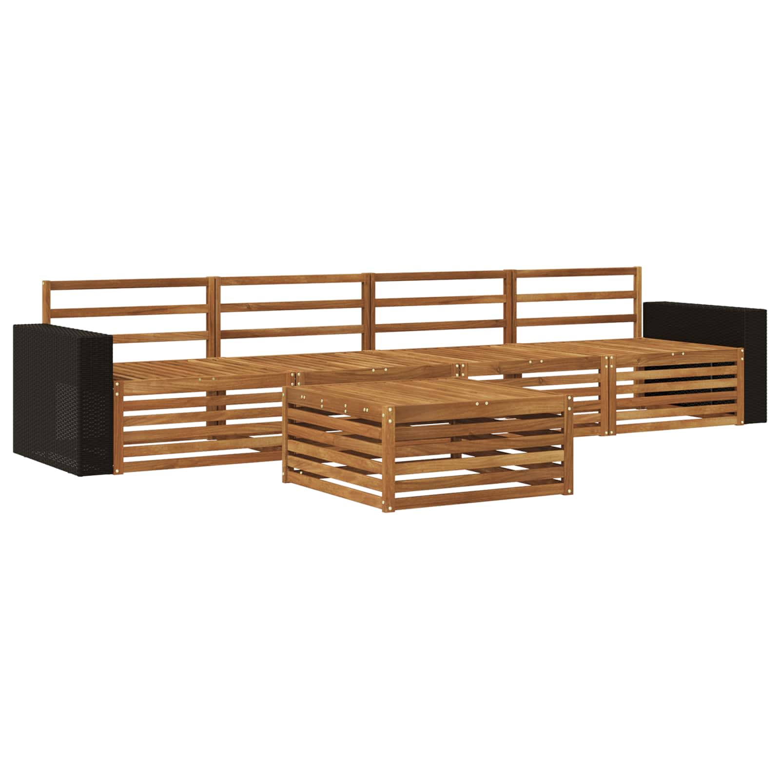 Set di divani da esterno 5 pcs Naturale | homemem39