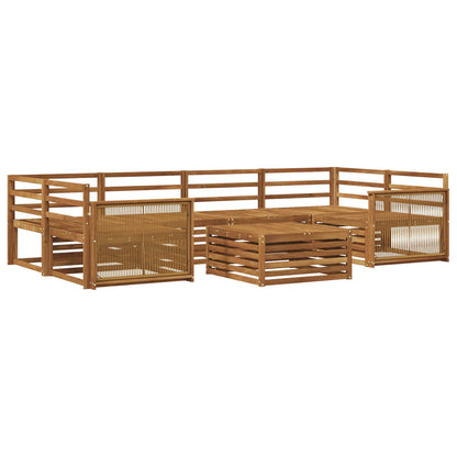 Set di divani da esterno 7 pcs Naturale