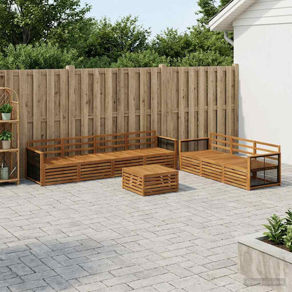 Set di divani da esterno 8 pcs Naturale