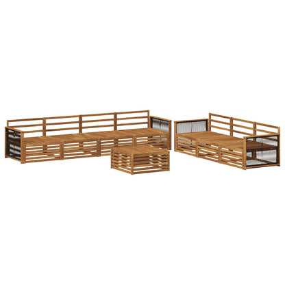 Set di divani da esterno 8 pcs Naturale