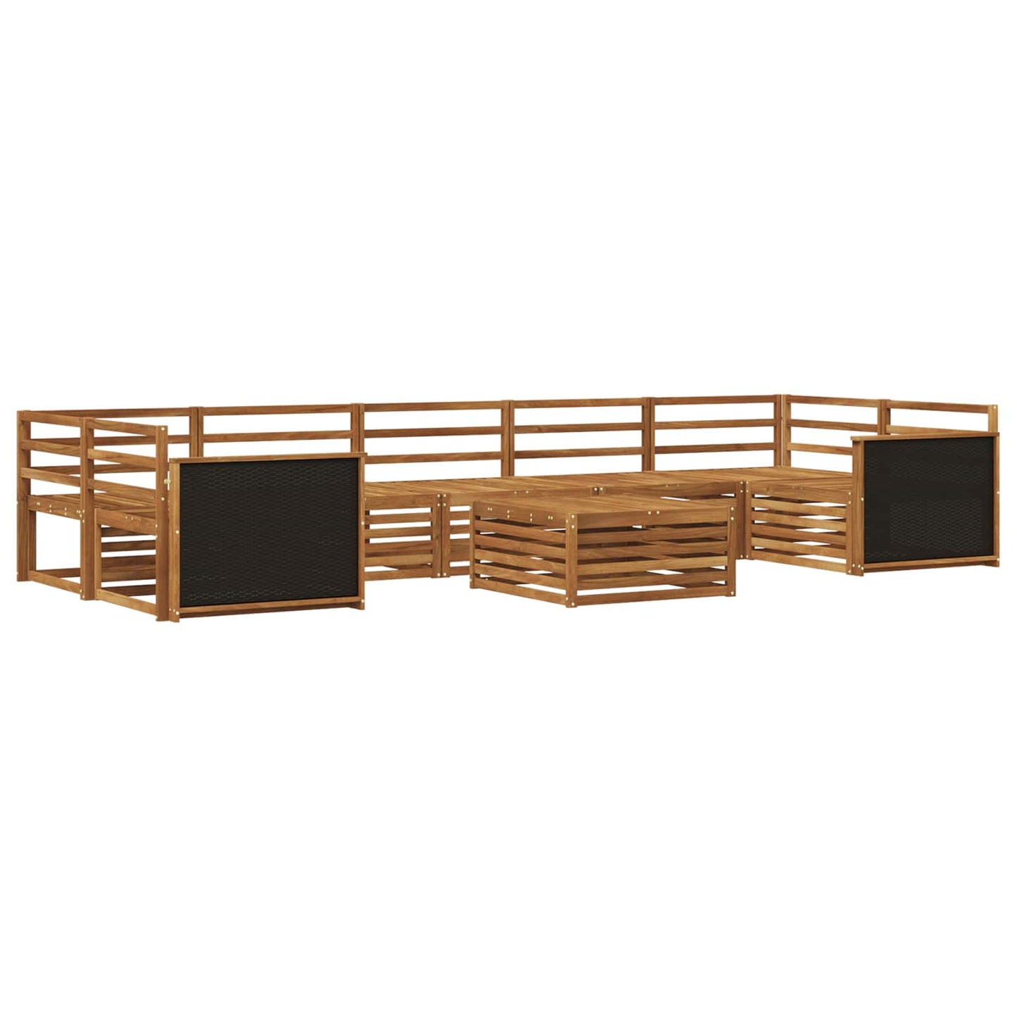 Set di divani da esterno 8 pcs Naturale | homemem39