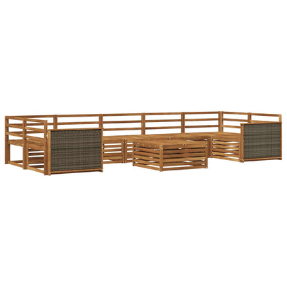 Set di divani da esterno 8 pcs Naturale | homemem39
