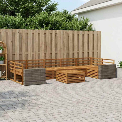 Set di divani da esterno 8 pcs Naturale | homemem39
