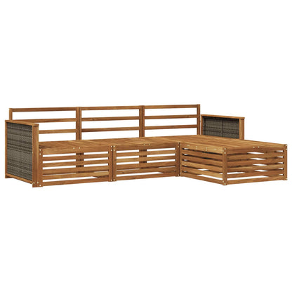Set di divani da esterno Naturale 249,5 x 162,5 x 73 cm