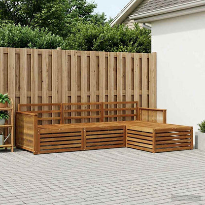 Set di divani da esterno Naturale 249 x 162,5 x 73 cm