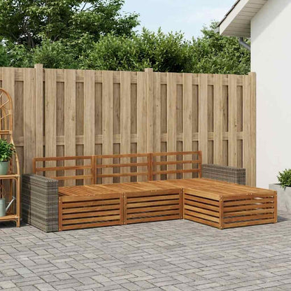 Set di divani da esterno 4 pcs Naturale | homemem39